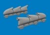 Eduard 672441 Spitfire Mk.V three-stacks exhaust rounded PRINT for EDUARD 1/72